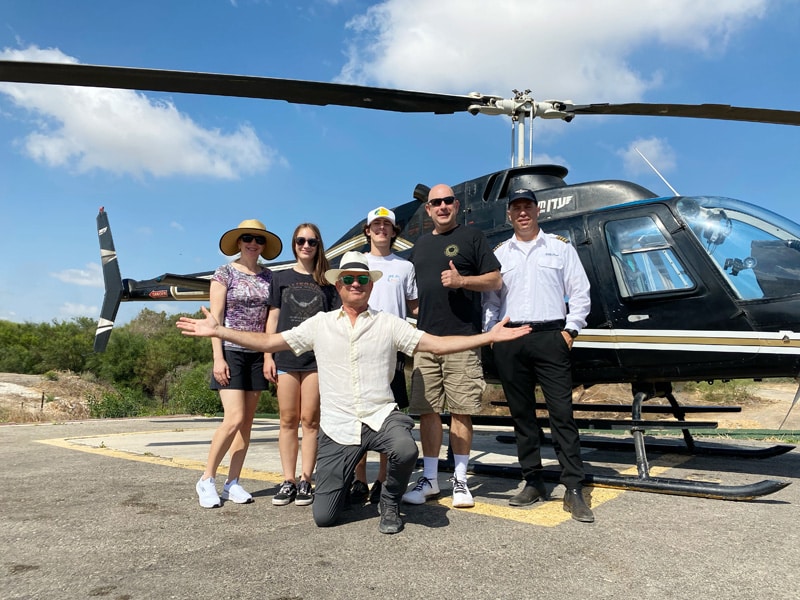 helicopter tour in israel