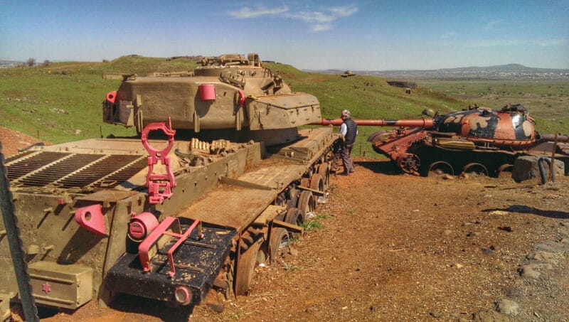 oz77-tank-display-golan-heights-valley-of-tears