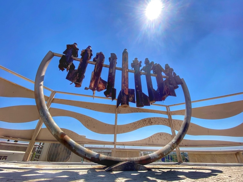 sderot rockets hannukiah